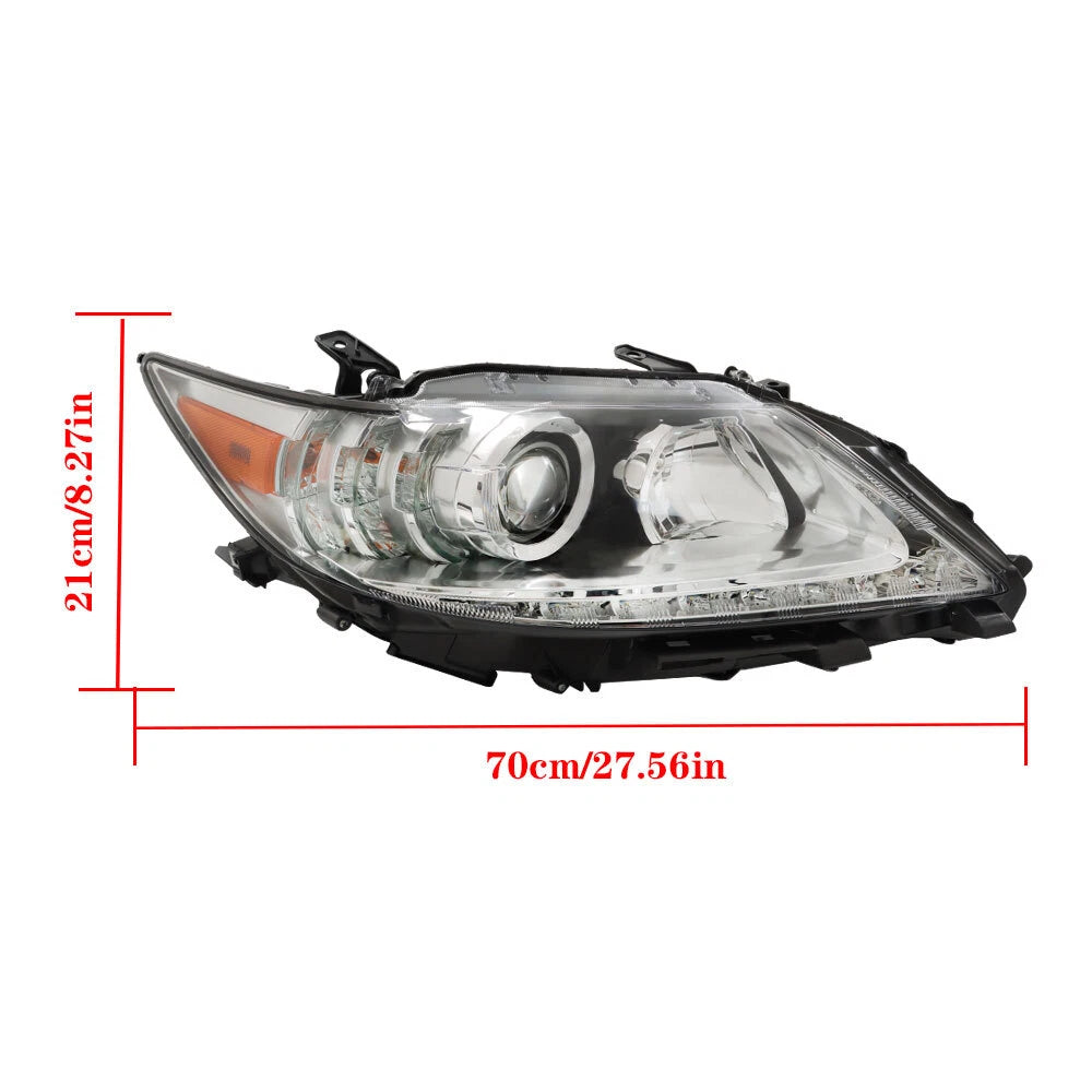 Clear Halogen Headlight for Lexus ES300H ES350 (2013–2015) LED DRL RH Side