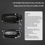 2X Exterior Door Handle for Chevy Silverado GMC Sierra Cadillac (1999–2007)