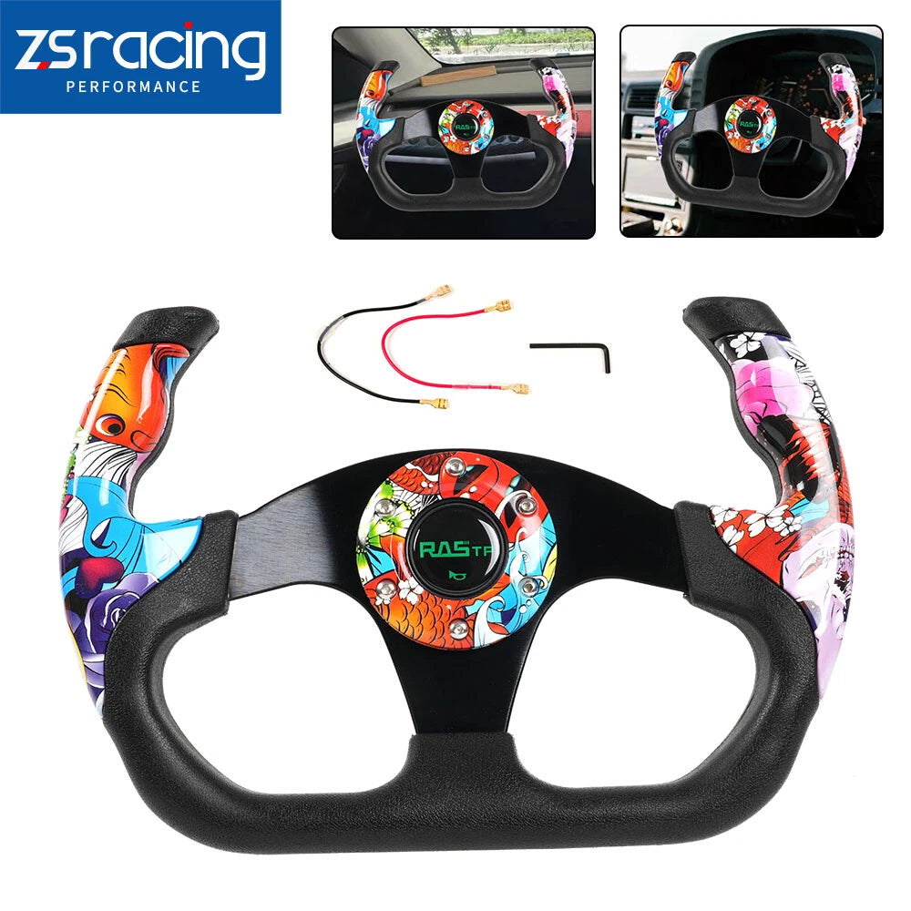 13 Inch Racing Steering Wheel for Model U Plaid