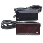 Mini LED Digital Voltmeter Gauge for Universal Vehicles - Red/Blue