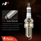 Set of 4 Iridium Platinum Spark Plugs for Toyota Camry (1983–1986)