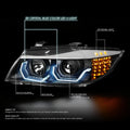 3D LED U-Halo Projector Headlight Lamp for BMW 3-Series (2006–2008)
