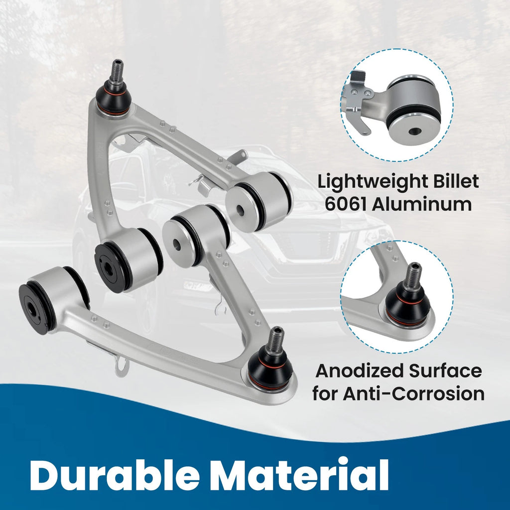 2X Suspension Kit Front Upper Control Arms for Maserati GranTurismo (2008–2018)