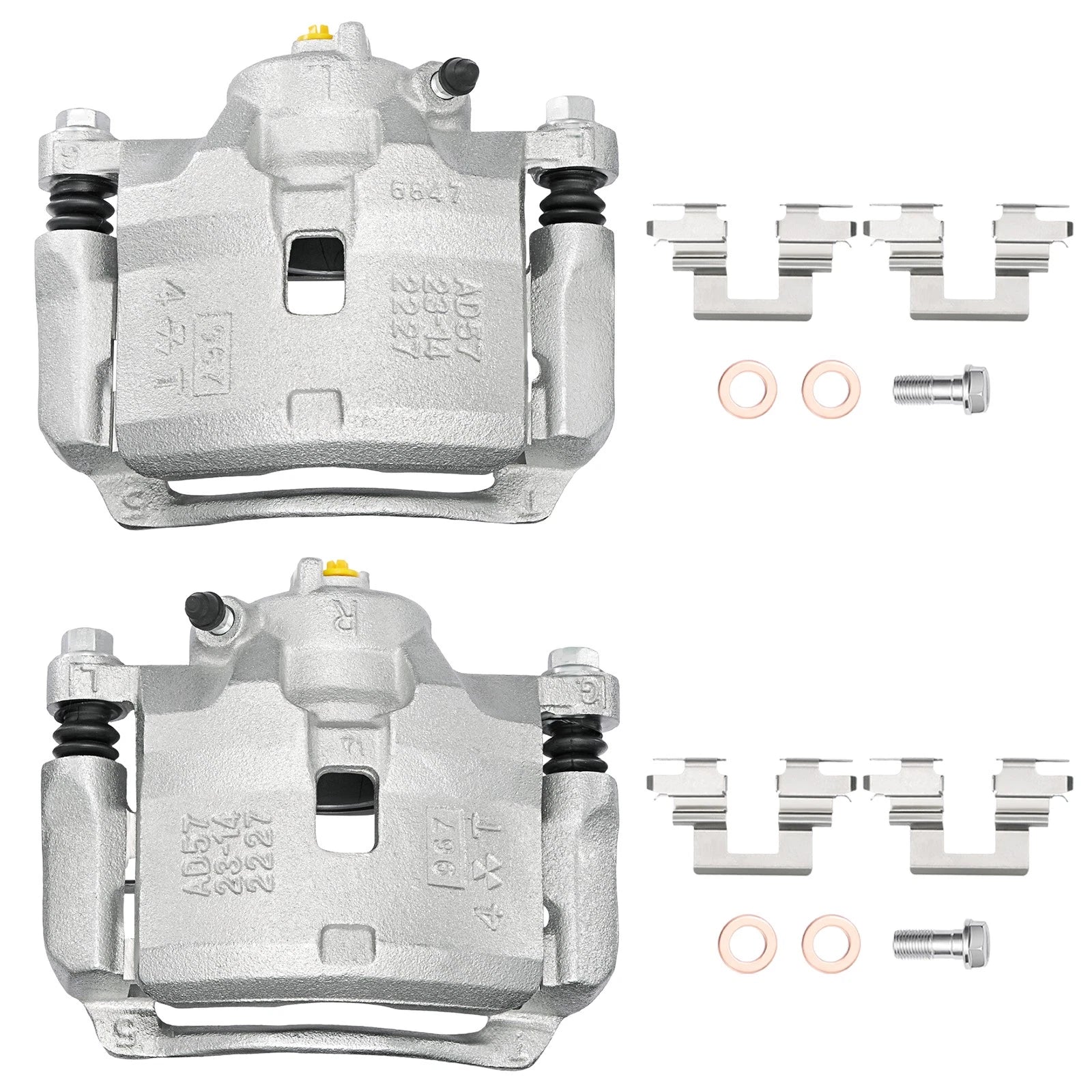 2Pcs Front Brake Calipers for Acura CL (1998–1999) & Honda Accord (1990–1997)