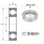 Deep Groove Ball Bearing 6011ZZ for Scooter Skateboard Wheel (55x90x18mm)