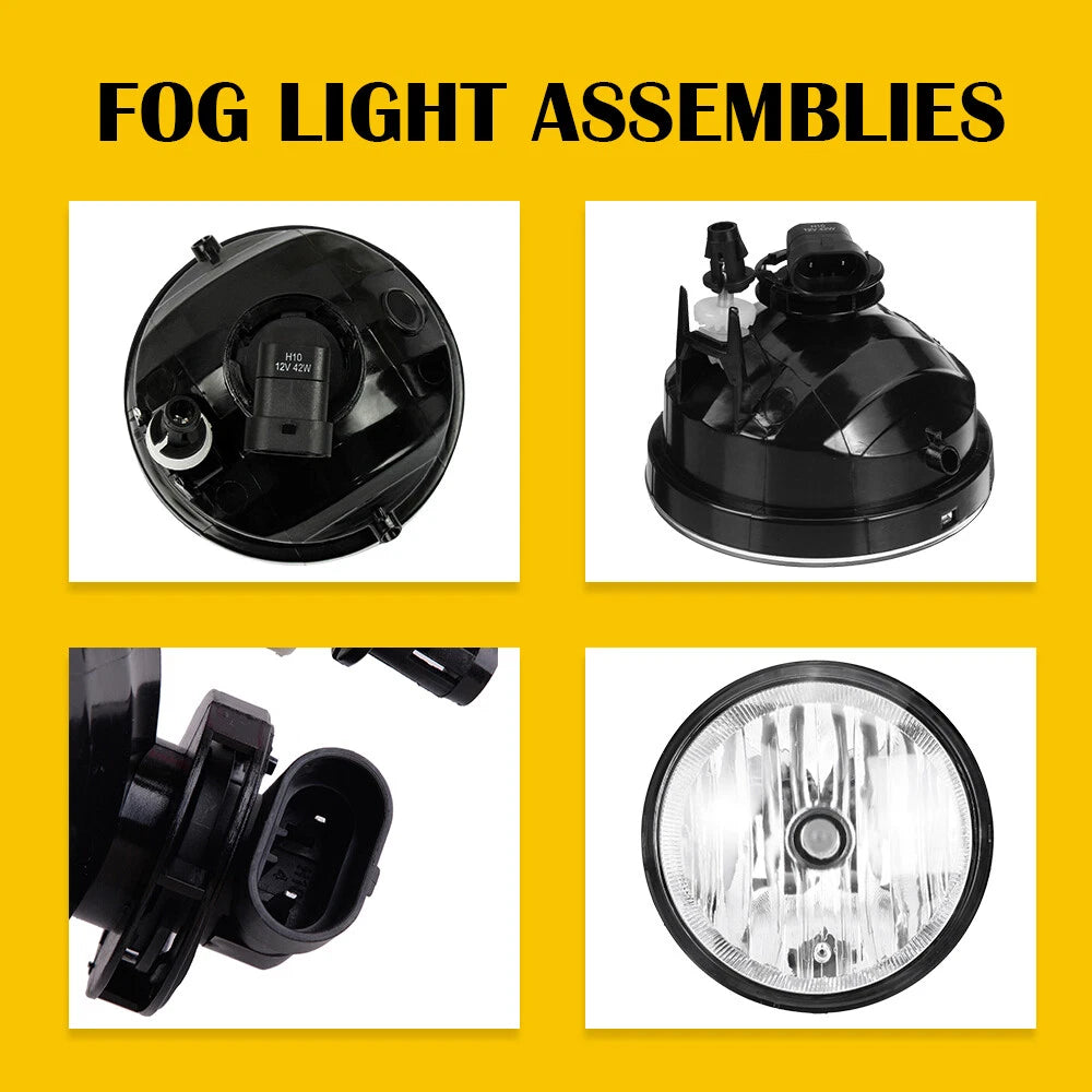Front Bumper Fog Lights for Toyota Tacoma (2005–2011) Clear Lens