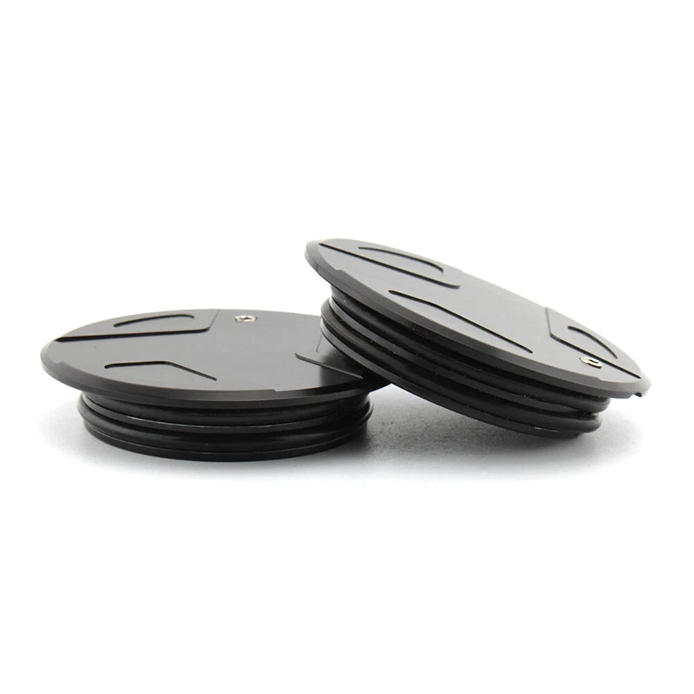 2X Black Frame Hole Caps for BMW R1200GS LC Adventure R1250GS (2013–2023)