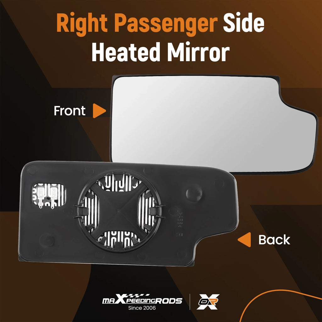 Heated Right Lower Convex Mirror Glass for Chevy Silverado 1500 2500 (2007–2018) 23444113