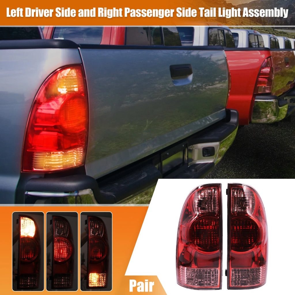 Set of 2 Tail Light Assemblies for Toyota Tacoma (2005–2015)