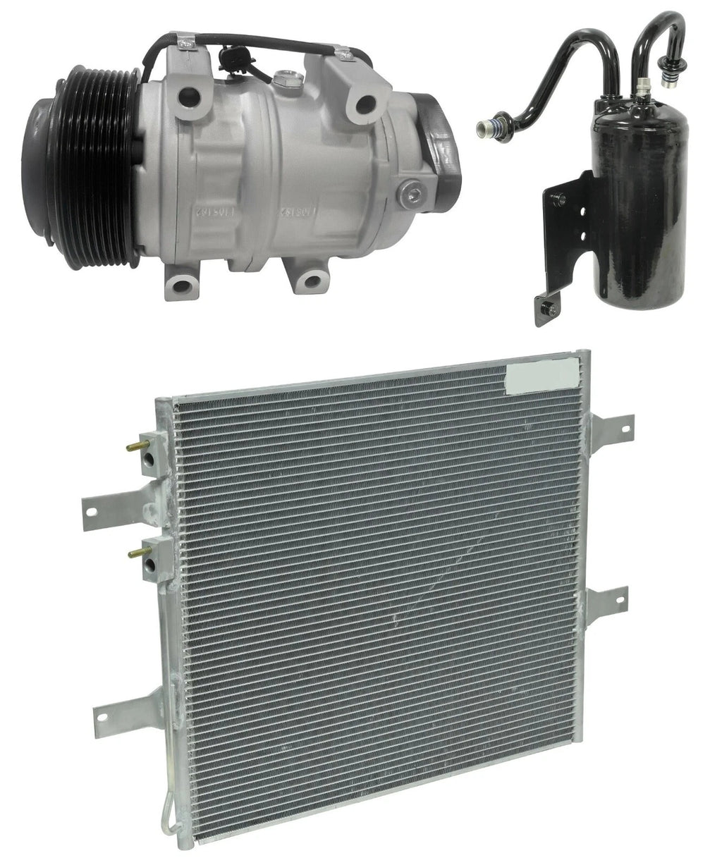 AC Compressor Kit With Condenser for Dodge Ram 3500 5.9L (2007-2007)