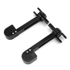 Black Stirrup Heel Foot Rest Pegs for Harley Sportster XL 883 1200 Softail FXWG