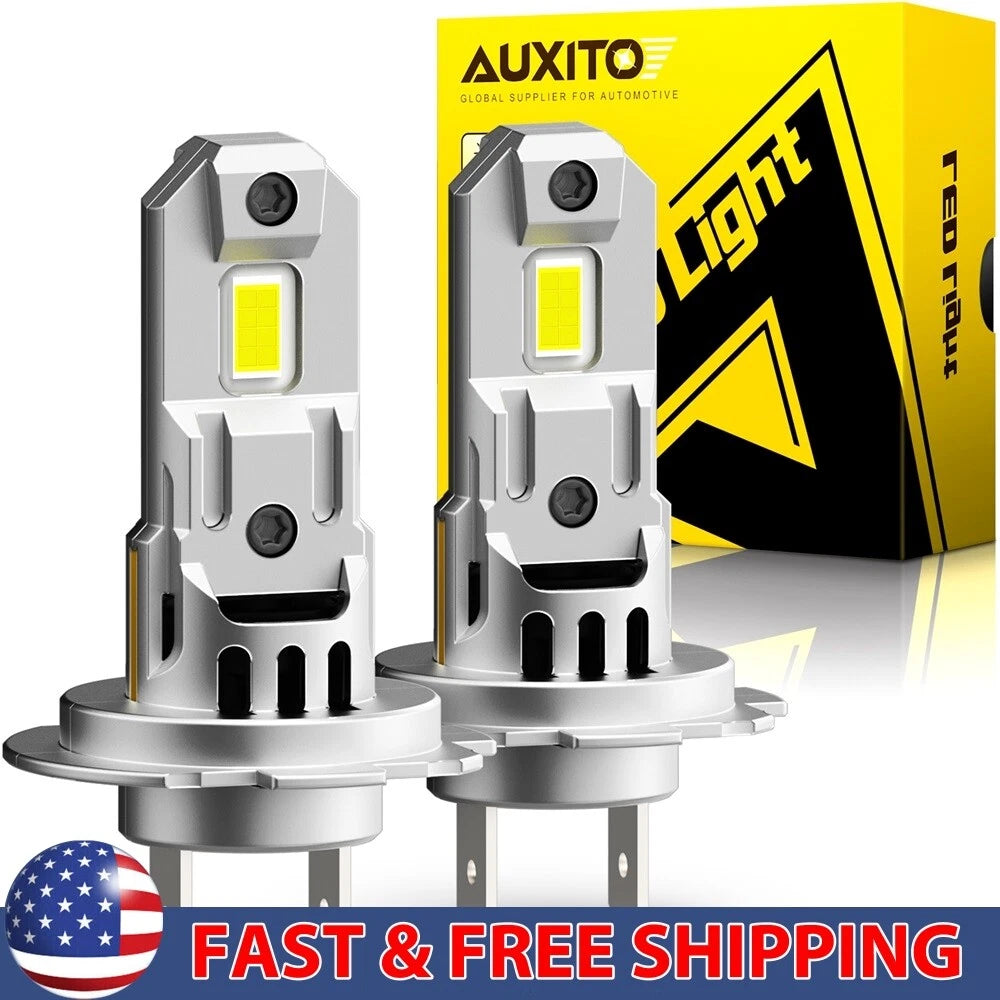 Set of 2 H7 Super Bright LED Headlight Bulbs for