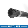 Engine Radiator Hose for BMW 228i 2.0L Rubber Black (2014 - 2016)