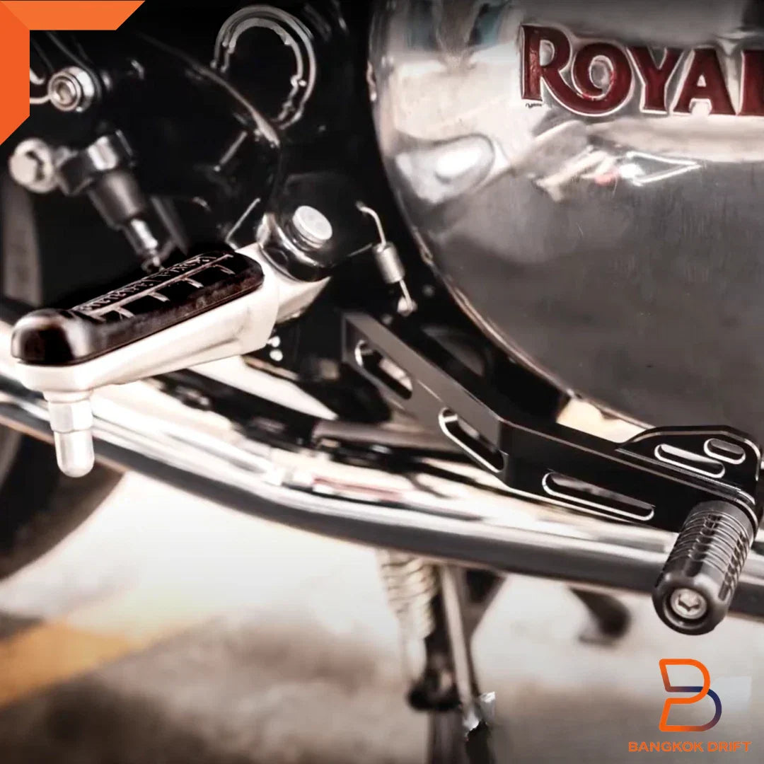 Black Aluminium Brake Pedal Upgrade for Royal Enfield Interceptor 650 (2018-2023)