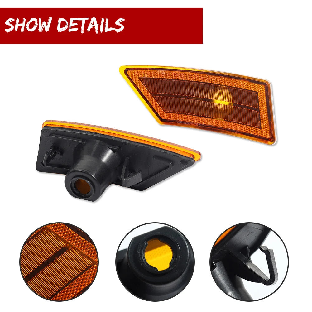 Amber Lens Housing Kit for Ford Ranger (2019–2021) Front Fender Side Marker