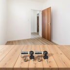 Set of 2 Cabinet Push Plunger-Lock Cylinder Locks for Home Tool
