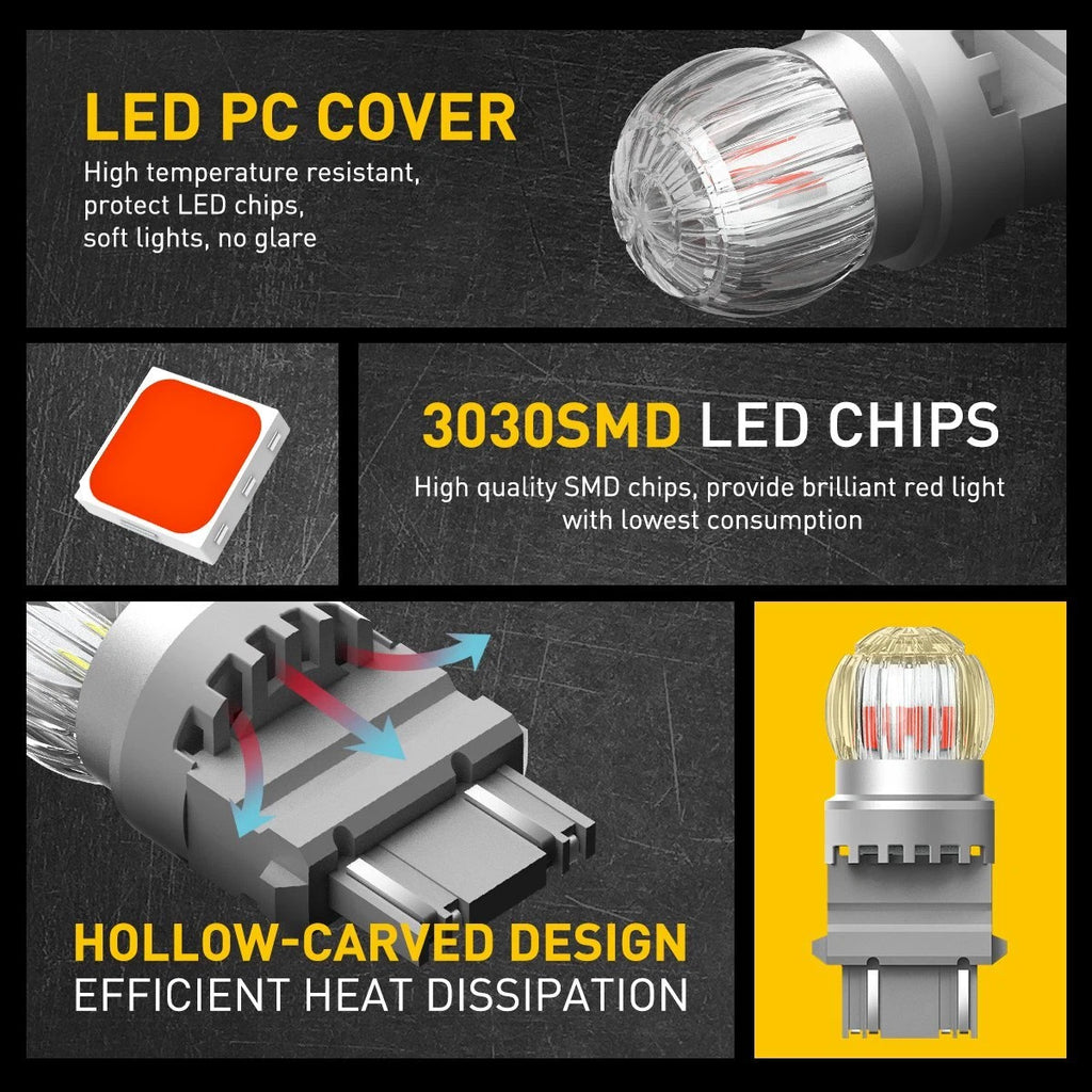 Set of 2 LED Brake Stop Tail Bulbs for Chevy Silverado 1500 (2012)