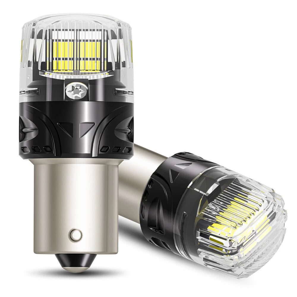 2X 1156 White LED Brake Stop Tail Light Bulb for BMW Audi Lexus