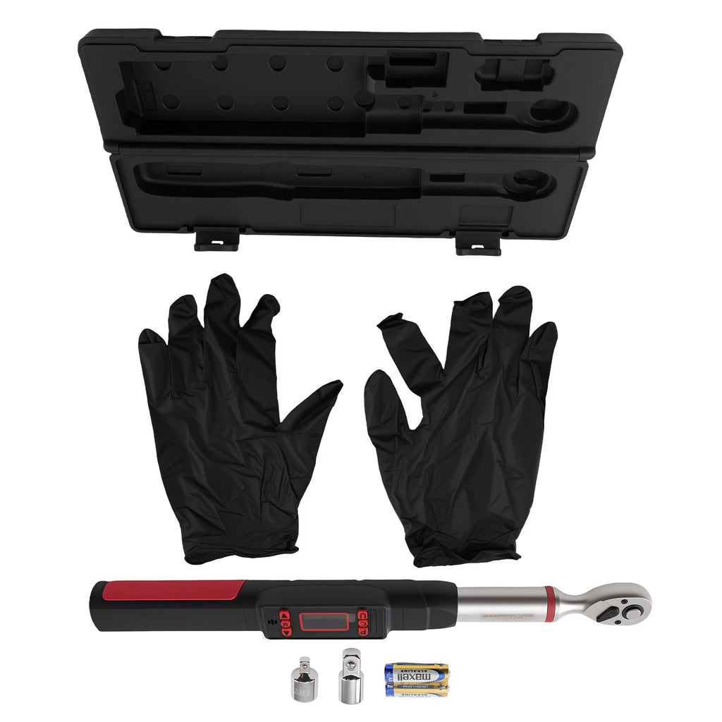 Digital Torque Wrench for Auto (3.7-37 ft-lbs) with LED Display