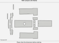 EVA Foam Pad Floor Mat for Campion 200 Allante (1995)