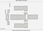 EVA Foam Pad Floor Mat for Campion 200 Allante (1995)