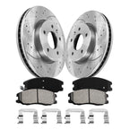 Front Disc Rotors + Brake Pads Kit for Chevrolet Equinox Torrent (2005–2009)