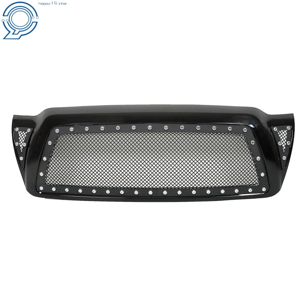 Rivet Mesh Black Upper Main Grille for Toyota Tacoma (2005–2011)
