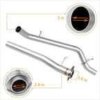 3" Stainless Steel Catback Exhaust System for Chevy Colorado/GMC Canyon (2015–2016)