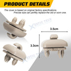 2-Pack Car Sun Visor Clip Hook for Audi A3 RS4 A5 Q3 Q5 (2001-2015) Beige