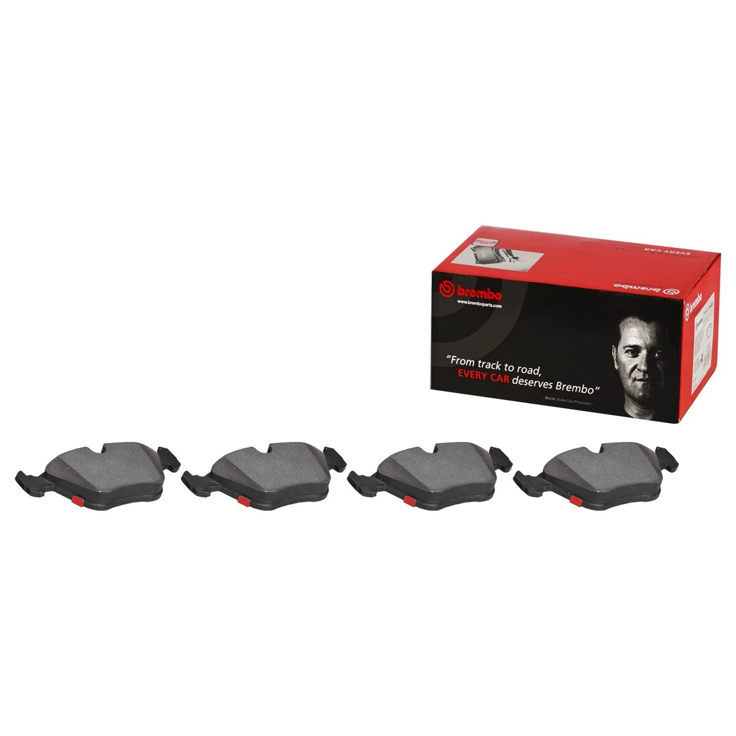 Set of 4 Brembo NAO Ceramic Brake Pads P06042N for BMW E46 M3 E85 E86 Z4 (2000–2006)