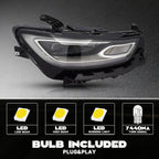 Full LED Projector Headlight for Chrysler Pacifica (2021–2026) w/DRL & Module