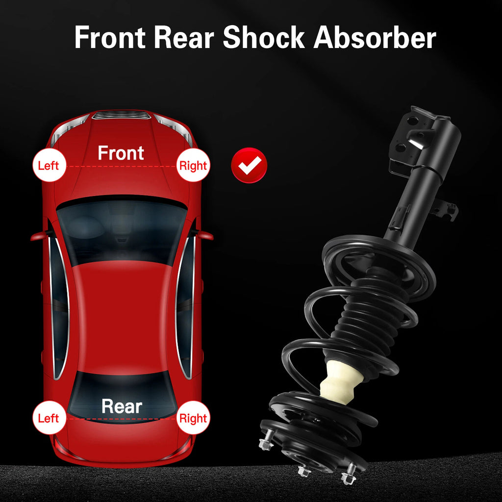 Front Shocks Struts & Coil Spring Mount Assembly for Toyota Corolla (2009-2013)