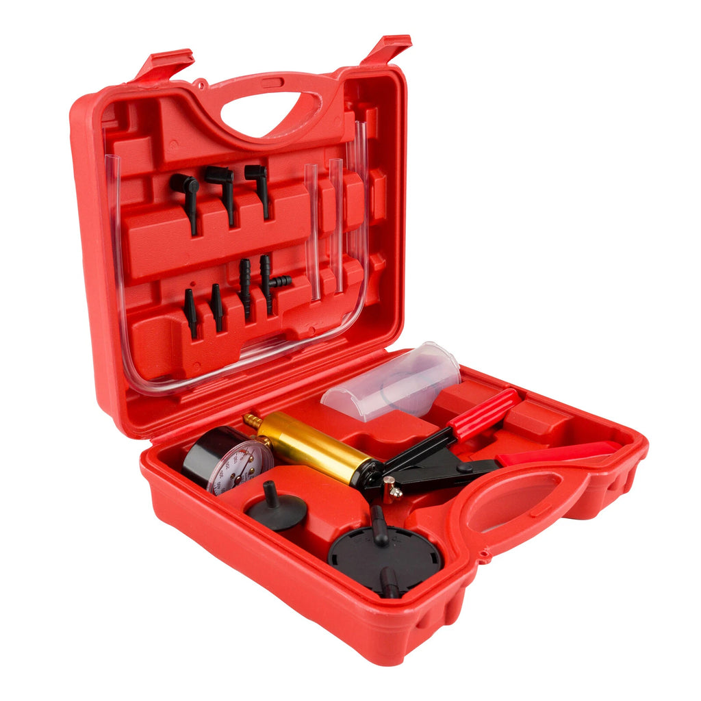 2-in-1 Brake Bleeder Vacuum Pump Gauge Test Tuner Kit for DIY (2021–2025)