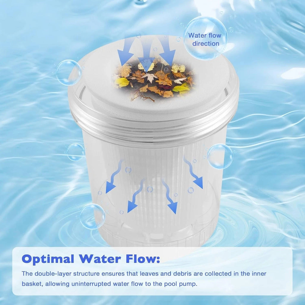 In-line Pool Leaf Catcher Canister w/Basket for Hayward W560