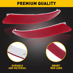 Set of 2 Rear Bumper Reflectors for BMW X5 E70 (2007–2010) Red