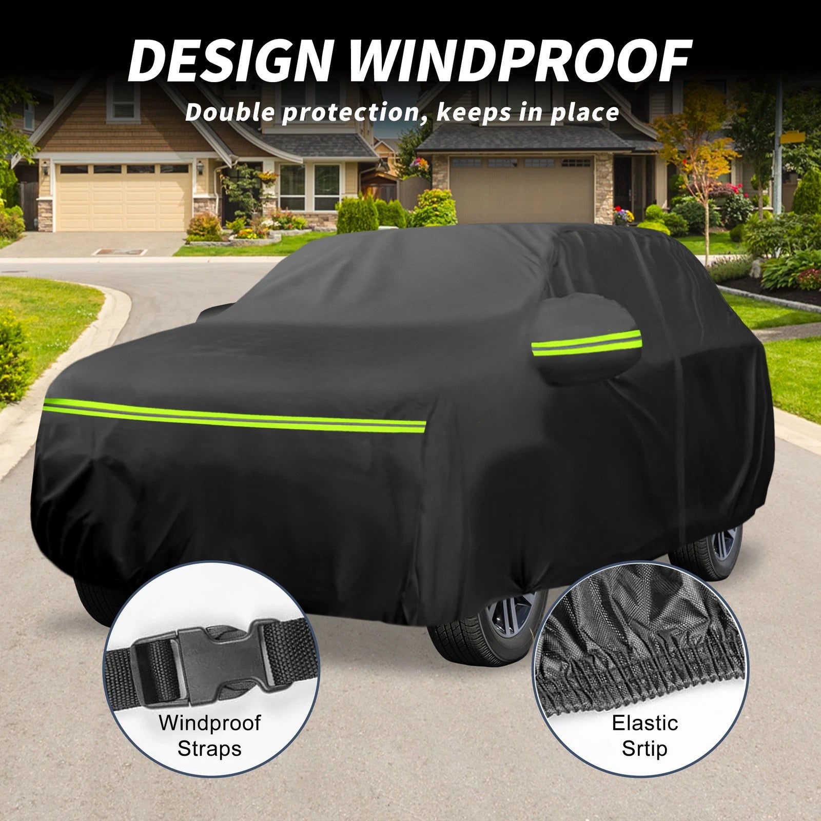 Waterproof 210D-PU Car Cover for Volkswagen Touareg (2002–2018)