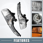 1 Pair Daytime Running Lights for Nissan Altima Teana (2013–2015) Amber