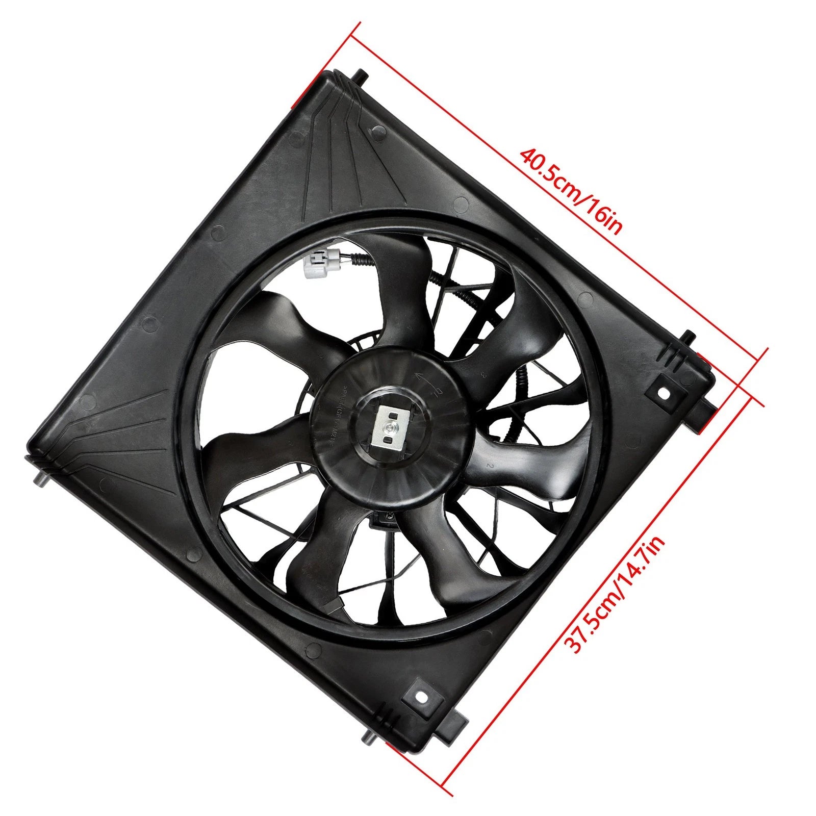 Left Side Radiator Cooling Fan with Shroud for Tesla Model S (2012–2020)