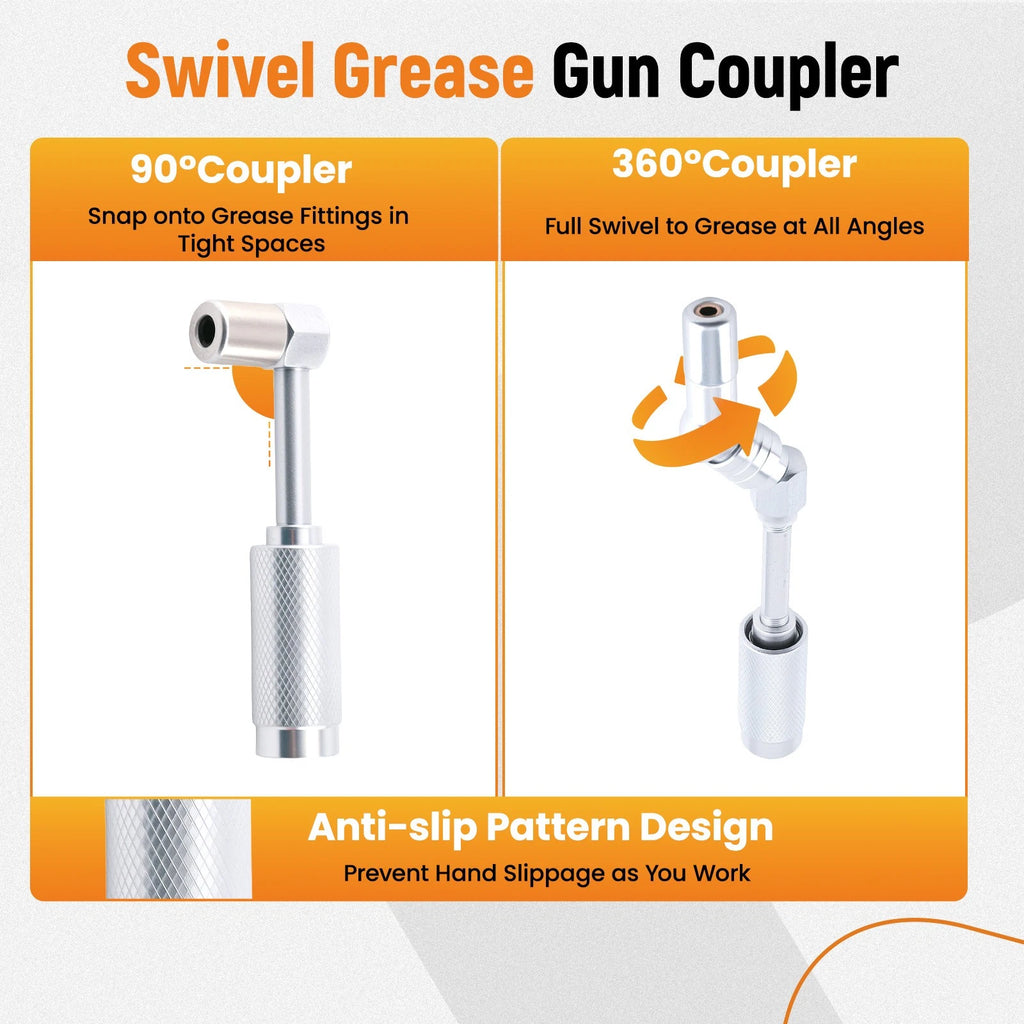 7pc Grease Gun Attachment Kit for Garage
