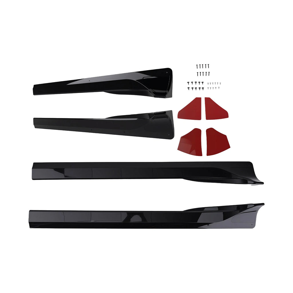 ABS Side Skirt Extension Panel for Tesla Model Y (2021–2024) Gloss Black