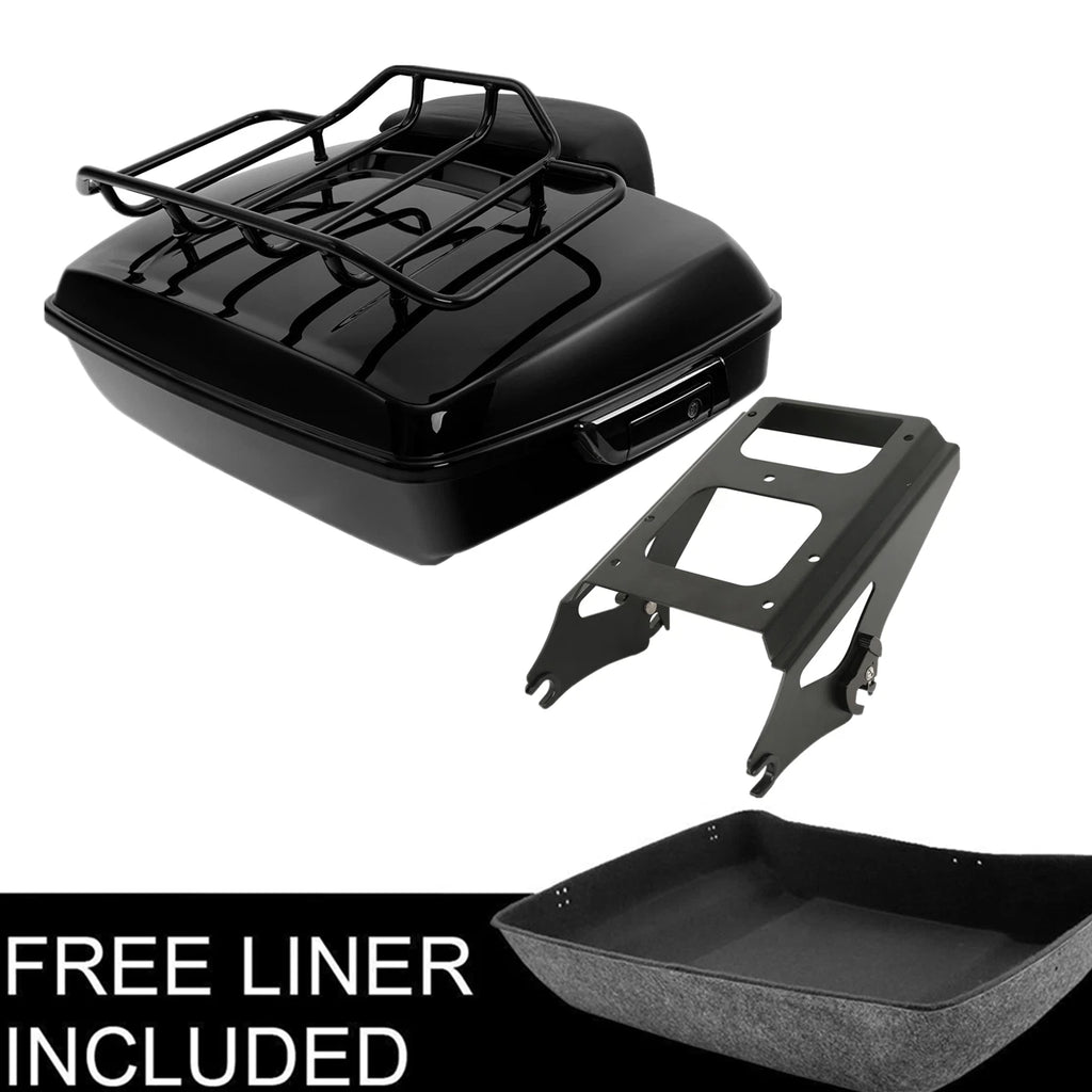 Chopped Trunk Mount Rack for Harley Touring Street Road Glide (2009–2013)