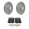 Hella Front Rotor & Bosch QuietCast Brake Pad Kit for Mercedes SL550 (2007–2009)