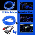 2M Blue LED Interior Atmosphere Wire Strip Light for EXC