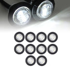 20X 3/4" Bullet Round Side LED Marker Lights for Trailer Truck RV Pickup