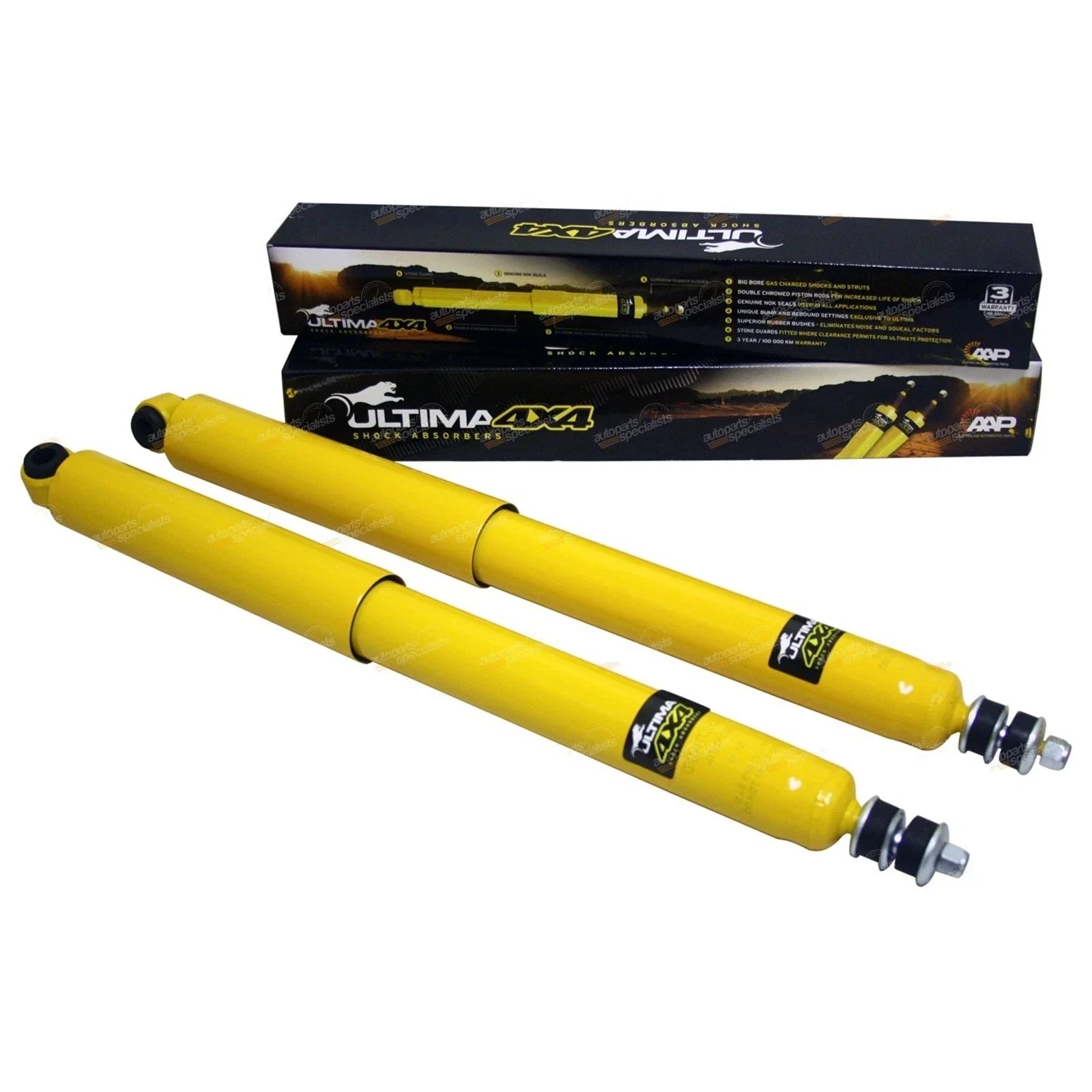 Rear Heavy Duty Gas Shock Absorbers for Ford Maverick DA Leaf Spring Ute