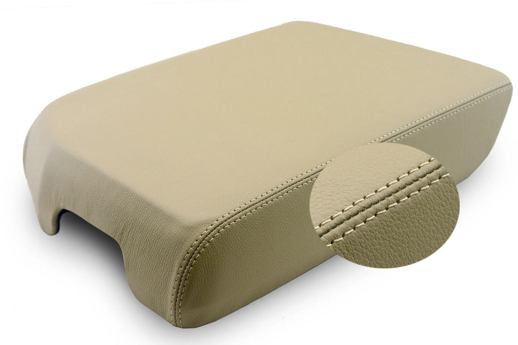 Leather Synthetic Center Console Armrest Cover for Toyota Sequoia (2008–2019) Beige