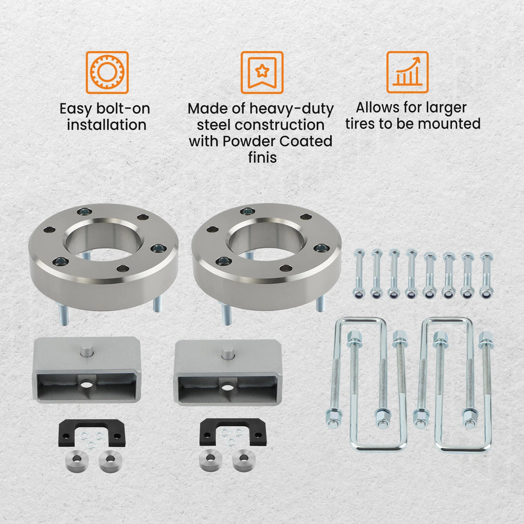 3" Front & 2" Rear Lift Kit with Control Arms for GMC Sierra 1500 (2007–2014)
