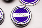 R/T Fluid Cap Covers Kit Purple Carbon Fiber for Dodge Challenger (2008–2019)