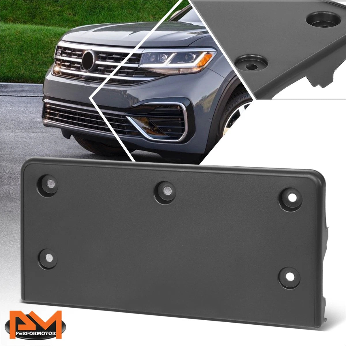 OE Style Front Bumper License Plate Mounting Bracket for VW Atlas (2020–2023)