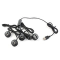 Colorful USB Ambient Foot Lamp for Car Interior Lighting